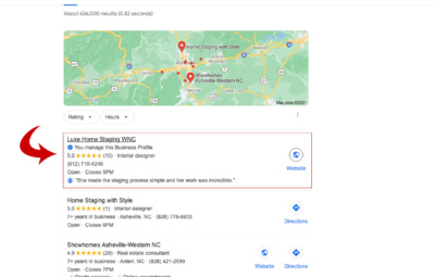 asheville gmb google my business optimization